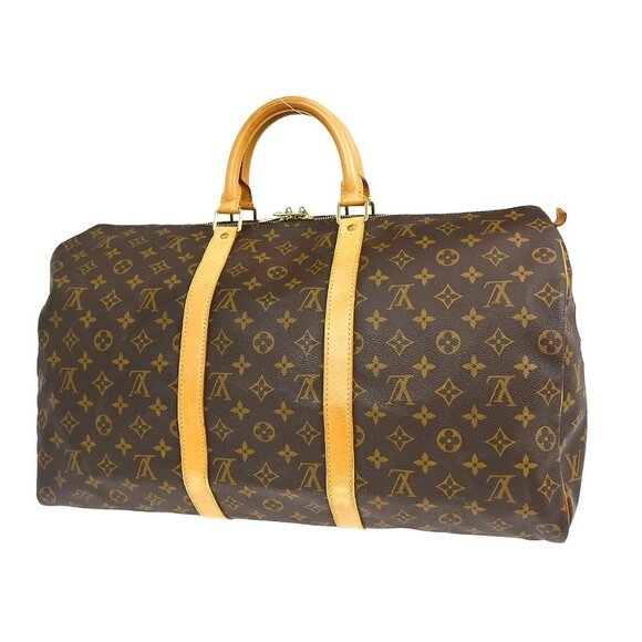 Louis Vuitton Monogram Keepall 50 Duffle Travel Handbag M41426 SP1927 NQ00871 - Picture 2 of 10